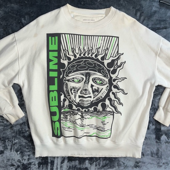 American Eagle Outfitters Sweaters - American Eagle Outfitters Cream Sweatshirt